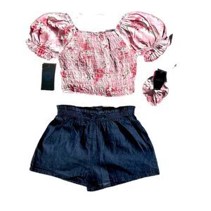 Vince Camuto Little Girls 2-Piece Shorts & Top Set 4 New NWT